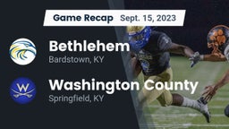 Recap: Bethlehem  vs. Washington County  2023