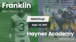 Matchup: Franklin vs. Haynes Academy  2017