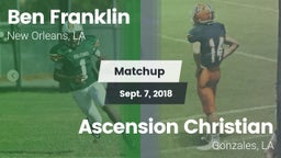 Matchup: Franklin vs. Ascension Christian  2018