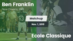 Matchup: Franklin vs. Ecole Classique 2019