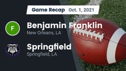 Recap: Benjamin Franklin  vs. Springfield  2021