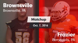 Matchup: Brownsville vs. Frazier  2016