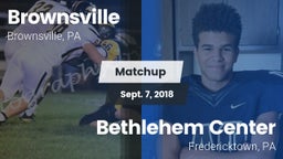 Matchup: Brownsville vs. Bethlehem Center  2018
