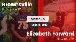 Matchup: Brownsville vs. Elizabeth Forward  2020