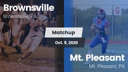 Matchup: Brownsville vs. Mt. Pleasant  2020