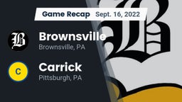 Recap: Brownsville  vs. Carrick  2022