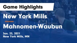 New York Mills  vs Mahnomen-Waubun  Game Highlights - Jan. 23, 2021