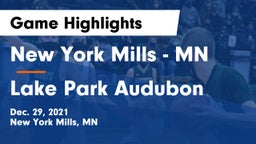 New York Mills  - MN vs Lake Park Audubon  Game Highlights - Dec. 29, 2021