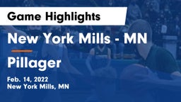 New York Mills  - MN vs Pillager  Game Highlights - Feb. 14, 2022