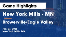 New York Mills  - MN vs Browerville/Eagle Valley  Game Highlights - Jan. 23, 2023
