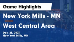 New York Mills  - MN vs West Central Area Game Highlights - Dec. 28, 2023