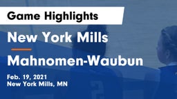 New York Mills  vs Mahnomen-Waubun  Game Highlights - Feb. 19, 2021