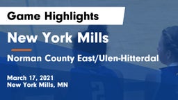 New York Mills  vs Norman County East/Ulen-Hitterdal Game Highlights - March 17, 2021