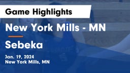 New York Mills  - MN vs Sebeka  Game Highlights - Jan. 19, 2024