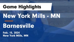 New York Mills  - MN vs Barnesville  Game Highlights - Feb. 15, 2024