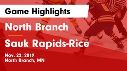 North Branch  vs Sauk Rapids-Rice  Game Highlights - Nov. 22, 2019