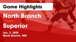 North Branch  vs Superior  Game Highlights - Jan. 2, 2020