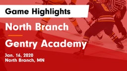 North Branch  vs Gentry Academy  Game Highlights - Jan. 16, 2020