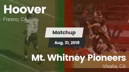 Matchup: Hoover vs. Mt. Whitney  Pioneers 2018