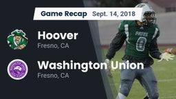 Recap: Hoover  vs. Washington Union  2018