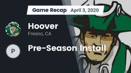 Recap: Hoover  vs. Pre-Season Install 2020