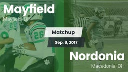Matchup: Mayfield vs. Nordonia  2017