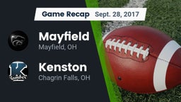 Recap: Mayfield  vs. Kenston  2017
