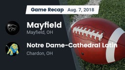 Recap: Mayfield  vs. Notre Dame-Cathedral Latin  2018