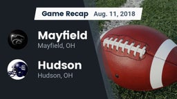 Recap: Mayfield  vs. Hudson  2018