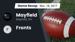 Recap: Mayfield  vs. Fronts 2017