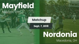 Matchup: Mayfield vs. Nordonia  2018
