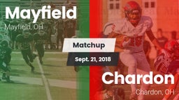 Matchup: Mayfield vs. Chardon  2018