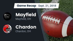 Recap: Mayfield  vs. Chardon  2018