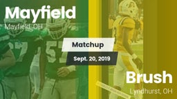Matchup: Mayfield vs. Brush  2019