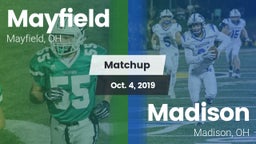 Matchup: Mayfield vs. Madison  2019