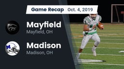 Recap: Mayfield  vs. Madison  2019