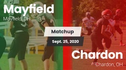 Matchup: Mayfield vs. Chardon  2020