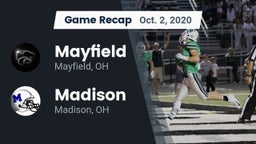 Recap: Mayfield  vs. Madison  2020