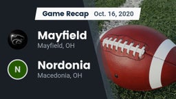 Recap: Mayfield  vs. Nordonia  2020