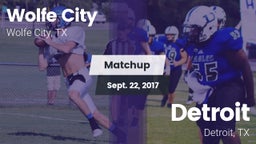 Matchup: Wolfe City vs. Detroit  2017