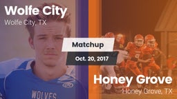 Matchup: Wolfe City vs. Honey Grove  2017