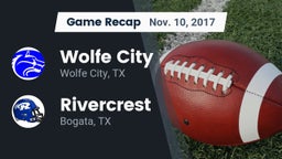 Recap: Wolfe City  vs. Rivercrest  2017