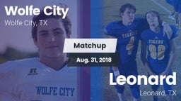 Matchup: Wolfe City vs. Leonard  2018