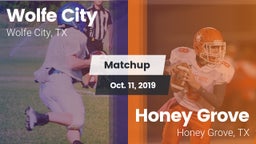 Matchup: Wolfe City vs. Honey Grove  2019