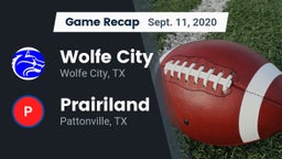Recap: Wolfe City  vs. Prairiland  2020
