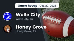 Recap: Wolfe City  vs. Honey Grove  2023