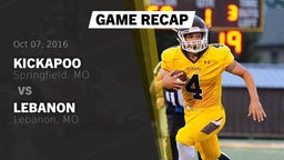 Recap: Kickapoo  vs. Lebanon  2016