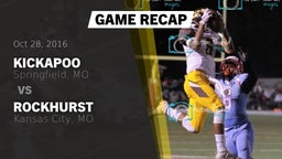 Recap: Kickapoo  vs. Rockhurst  2016