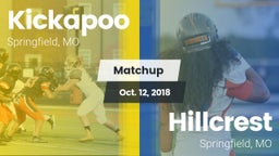 Matchup: Kickapoo  vs. Hillcrest  2018