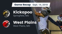 Recap: Kickapoo  vs. West Plains  2018